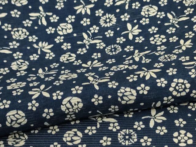 平和屋着物＊夏物 小紋 絽 花蝶文 正絹 逸品 AABC9850jd