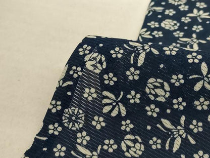 平和屋着物＊夏物 小紋 絽 花蝶文 正絹 逸品 AABC9850jd