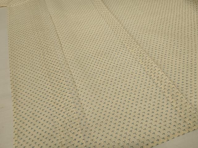 平和屋着物＊夏物　絹芭蕉　十字絣　正絹　逸品　AABC9858jd
