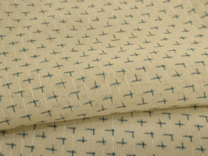 平和屋着物＊夏物　絹芭蕉　十字絣　正絹　逸品　AABC9858jd
