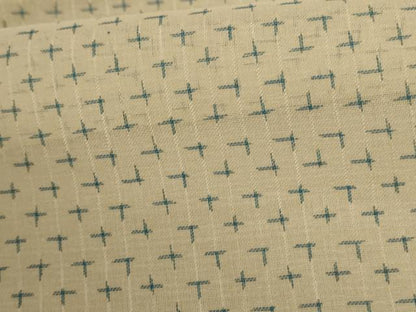 平和屋着物＊夏物　絹芭蕉　十字絣　正絹　逸品　AABC9858jd