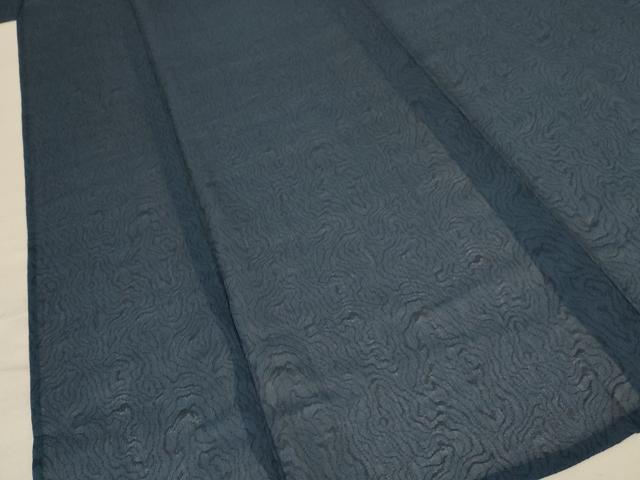 平和屋着物＊夏物 小紋 紗 墨流し文様 AABC9862jd