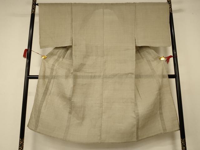 平和屋着物＊夏物 男性 小千谷ちぢみ 80亀甲 麻 逸品 AABC9864jd