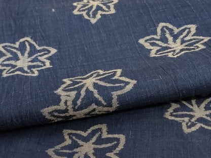 平和屋着物＊夏物 小千谷ちぢみ 楓 麻 逸品 AABC9870jd