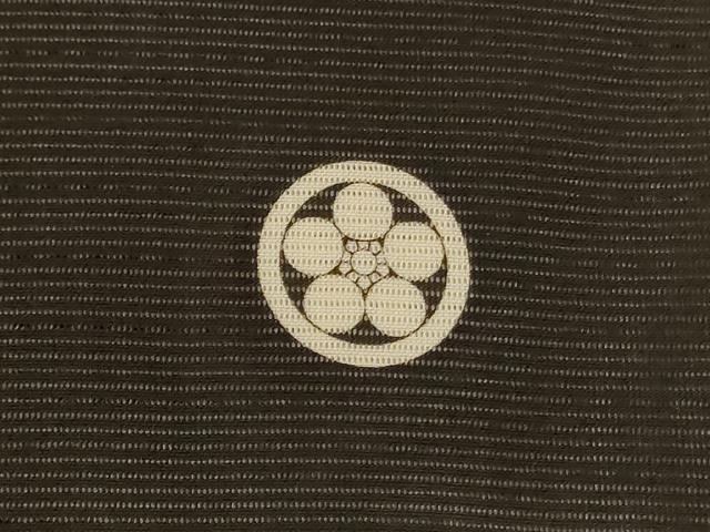 平和屋着物＊夏物 黒留袖 絽 風景文 銀彩 正絹 逸品 AABC9871jd