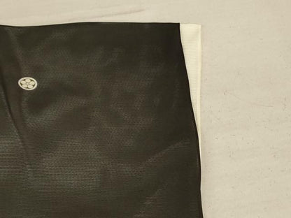 平和屋着物＊夏物 黒留袖 絽 風景文 銀彩 正絹 逸品 AABC9871jd