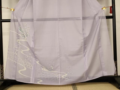 平和屋着物＊夏物 訪問着 絽 鴛鴦 洗える着物 AABC9874jd
