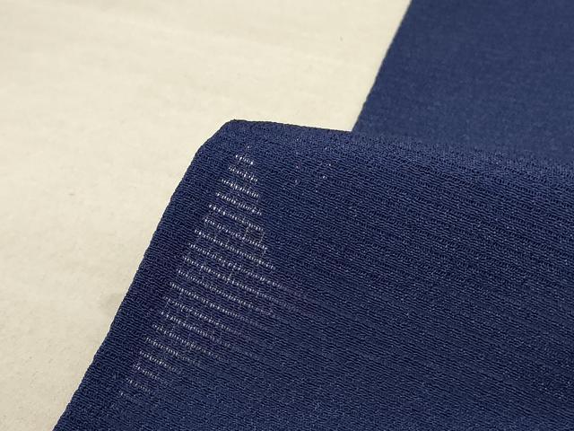平和屋着物＊夏物　色無地　絽　留紺色　正絹　逸品　未使用　AABC9883jd