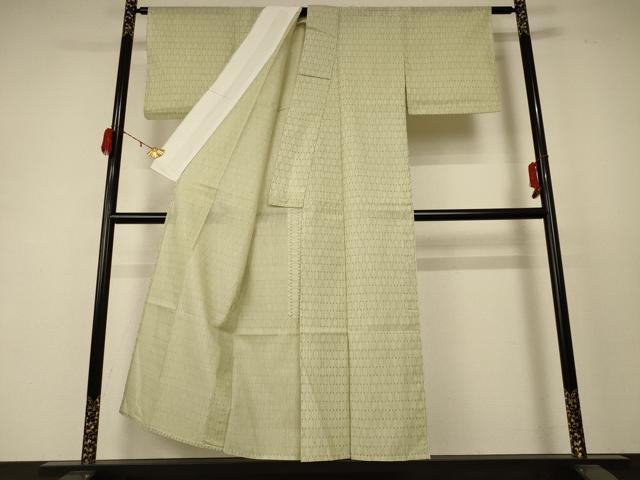 平和屋着物＊夏物 小紋 紗 立涌文様 AABC9885jd