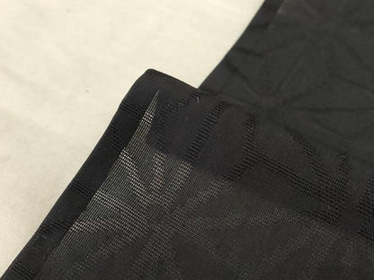 平和屋着物＊夏物 小紋 紗 麻の葉文様 正絹 逸品 AABC9886jd