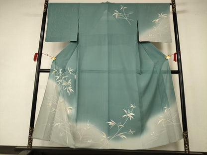 平和屋着物＊夏物 訪問着 絽 流水枝葉文 正絹 逸品 AABC9888jd