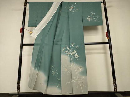 平和屋着物＊夏物 訪問着 絽 流水枝葉文 正絹 逸品 AABC9888jd