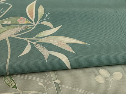 平和屋着物＊夏物 訪問着 絽 流水枝葉文 正絹 逸品 AABC9888jd