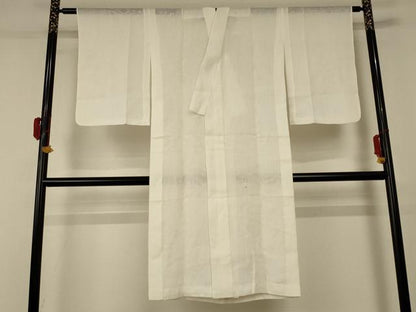 平和屋着物＊夏物 長襦袢 鳥の子色 麻 逸品 AABC9897jd