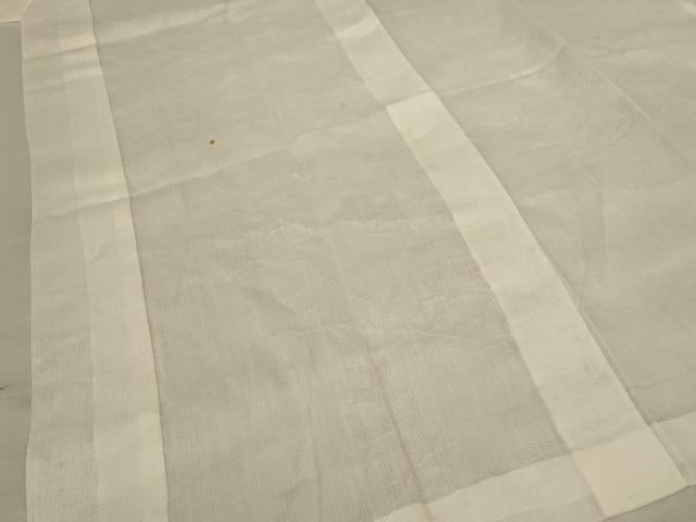 平和屋着物＊夏物 長襦袢 鳥の子色 麻 逸品 AABC9897jd