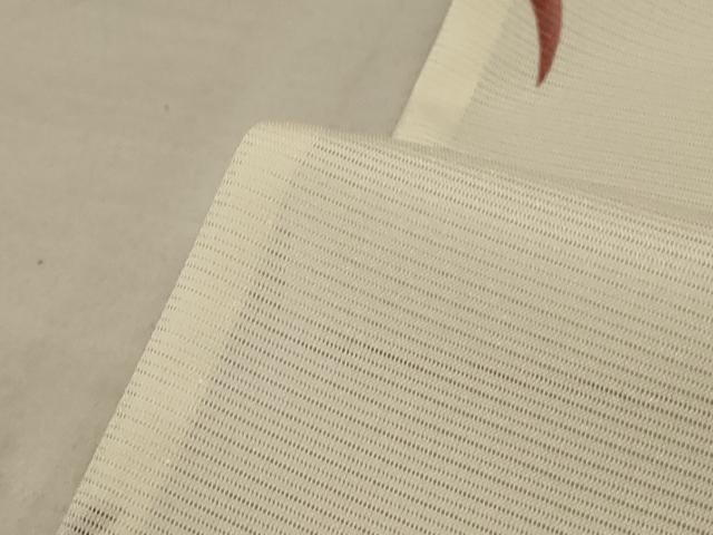 平和屋着物＊夏物 小紋 絽 唐辛子 高島屋扱い 洗える着物 AABC9901jd