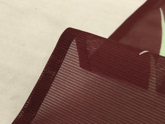 平和屋着物＊夏物 小紋 絽 芝文 洗える着物 未使用 AABC9903jd