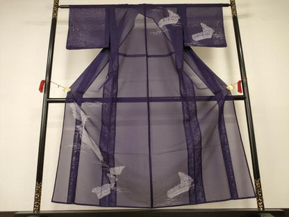 平和屋着物＊夏物 訪問着 絽 露芝文 洗える着物 AABC9904jd