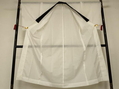 平和屋着物＊夏物 長襦袢 絽 白色 洗える着物 AABC9912jd