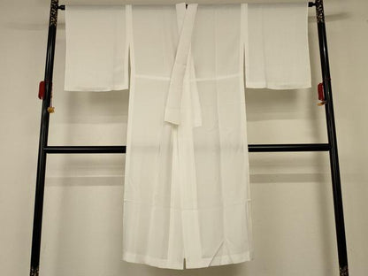 平和屋着物＊夏物 長襦袢 絽 白色 洗える着物 AABC9913jd