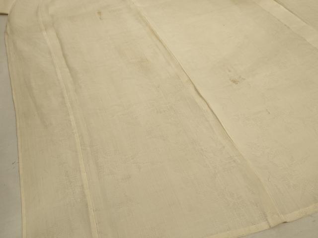平和屋着物＊夏物 長襦袢 草花紋紗 蜂蜜色 麻 逸品 AABC9915jd