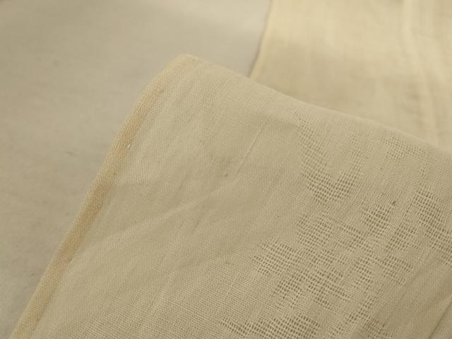 平和屋着物＊夏物 長襦袢 草花紋紗 蜂蜜色 麻 逸品 AABC9915jd