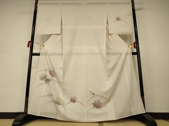 平和屋着物＊夏物　訪問着　絽　楓芝文　正絹　逸品　AABC9920jd