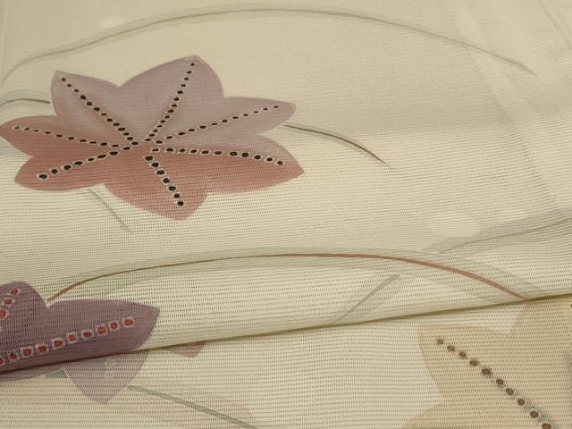 平和屋着物＊夏物　訪問着　絽　楓芝文　正絹　逸品　AABC9920jd