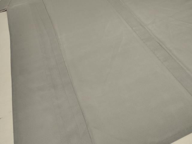 平和屋着物＊夏物　男性　色無地　絽　銀鼠色　洗える着物　AABC9923jd