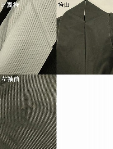 平和屋着物＊夏物 黒留袖 絽 花鳥文 金彩 洗える着物 AABC9927jd