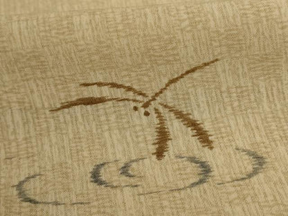 平和屋着物＊夏物 小紋 縦絽 勝虫 洗える着物 AABC9935jd