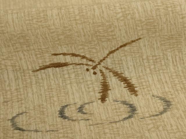 平和屋着物＊夏物 小紋 縦絽 勝虫 洗える着物 AABC9935jd