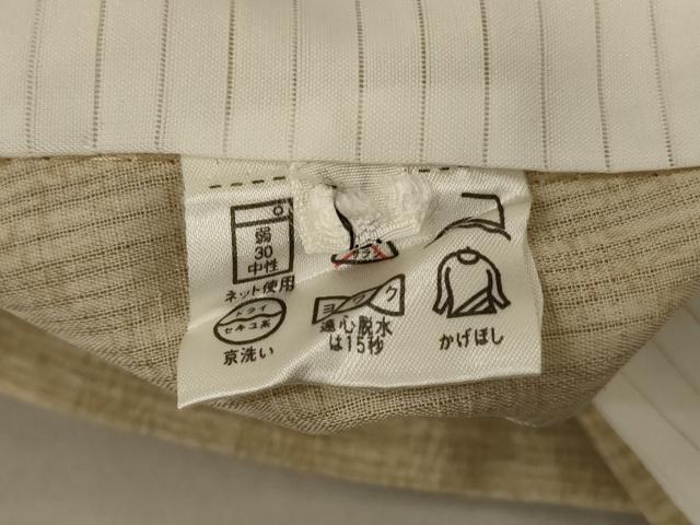 平和屋着物＊夏物 小紋 縦絽 勝虫 洗える着物 AABC9935jd