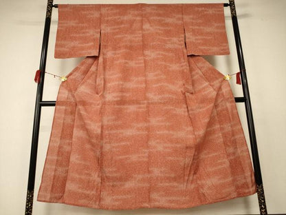 平和屋着物＊夏物 小紋 絽 霞文 正絹 逸品 AABC9943jd