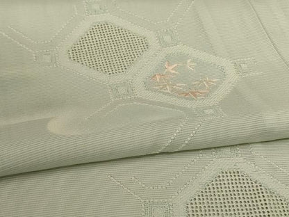 平和屋着物＊夏物 訪問着 絽 刺繍 蜀江文 正絹 逸品 AABC9944jd