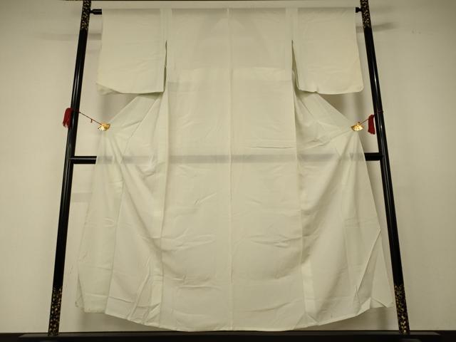 平和屋着物＊夏物 色無地 絽 生成り色 正絹 逸品 AABC9946jd