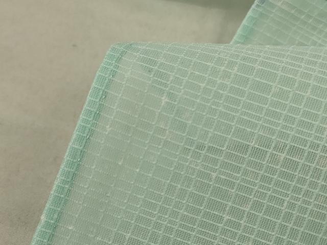 平和屋着物＊夏物 小紋 紗 草花文 洗える着物 AABC9949jd