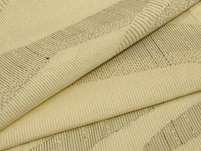平和屋着物＊夏物 小紋 縦絽 幾何学文様 正絹 逸品 AABC9952jd