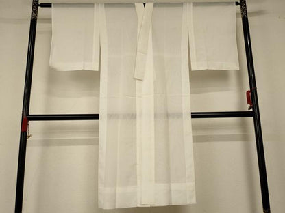 平和屋着物＊夏物 長襦袢 絽 象牙色 洗える着物 AABC9954jd