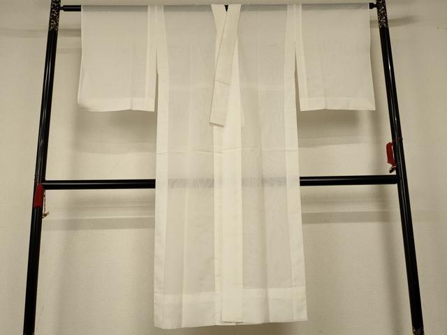 平和屋着物＊夏物 長襦袢 絽 象牙色 洗える着物 AABC9954jd