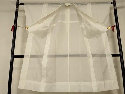 平和屋着物＊夏物 長襦袢 絽 象牙色 洗える着物 AABC9954jd