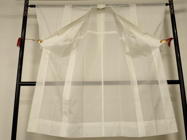 平和屋着物＊夏物 長襦袢 絽 象牙色 洗える着物 AABC9954jd