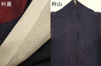 平和屋着物＊夏物 色無地 紗 黒紅色 正絹 逸品 AABC9955jd