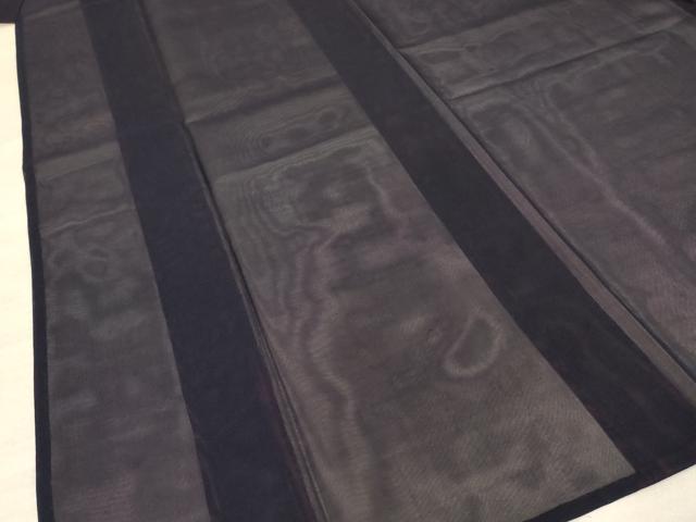 平和屋着物＊夏物 色無地 紗 黒紅色 正絹 逸品 AABC9955jd
