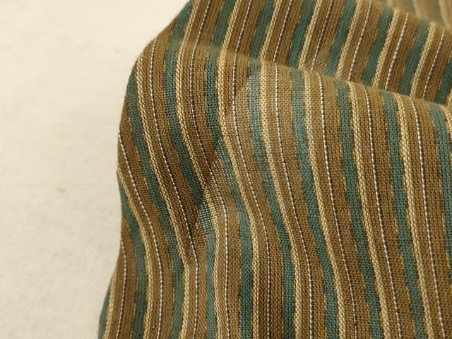 平和屋着物＊夏物　男性　馬乗り袴　縞　正絹　逸品　AABC9957jd