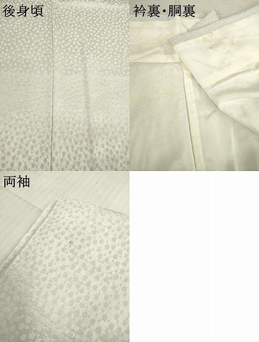 平和屋着物●訪問着　絞り　刺繍　遠山花文　正絹　逸品　AABC9963ck