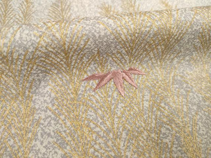 平和屋着物●訪問着　刺繍　舞花文　正絹　逸品　AABC9968ck