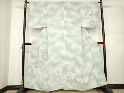平和屋着物●訪問着 刺繍 五重塔 暈し染め 金糸 正絹 逸品 AABC9989ck