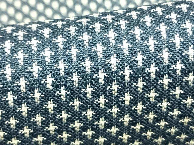 平和屋着物▽上質な紬　単衣　蚊絣　正絹　逸品　AABD0003fy