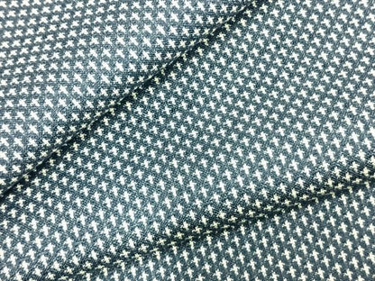 平和屋着物▽上質な紬　単衣　蚊絣　正絹　逸品　AABD0003fy